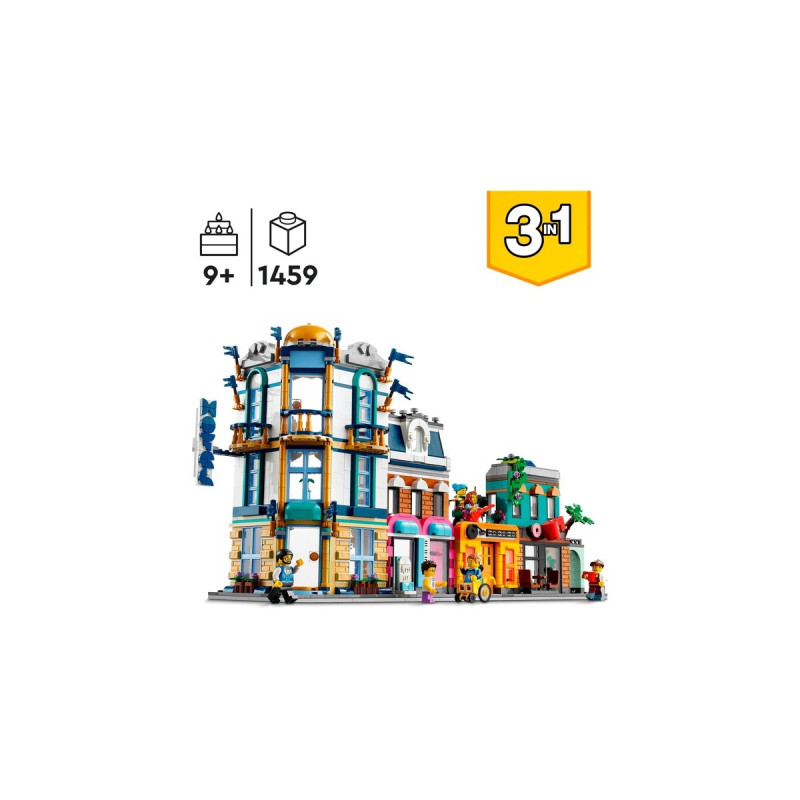 LEGO 31141 Creator 3-in-1 Hauptstraße, Konstruktionsspielzeug
