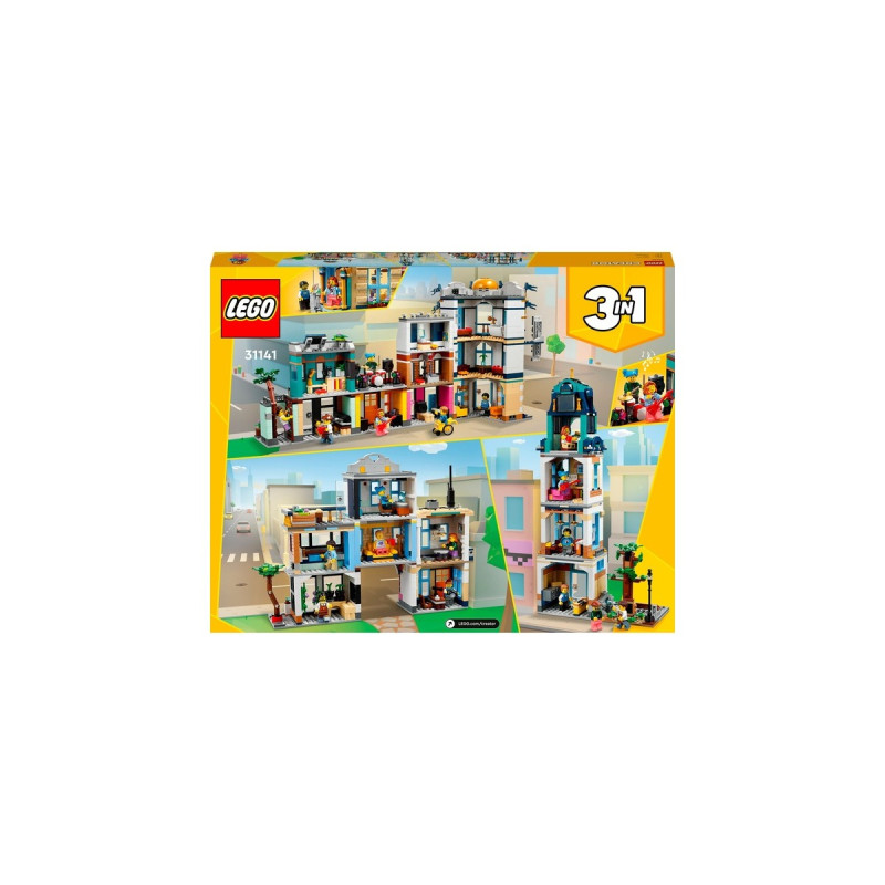 LEGO 31141 Creator 3-in-1 Hauptstraße, Konstruktionsspielzeug