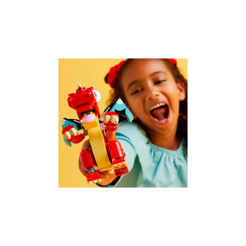 LEGO 31145 Creator 3-in-1 Roter Drache, Konstruktionsspielzeug