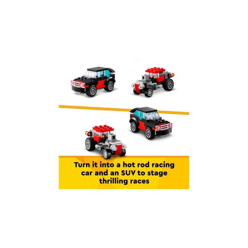 LEGO 31146 Creator 3-in-1 Tieflader mit Hubschrauber, Konstruktionsspielzeug