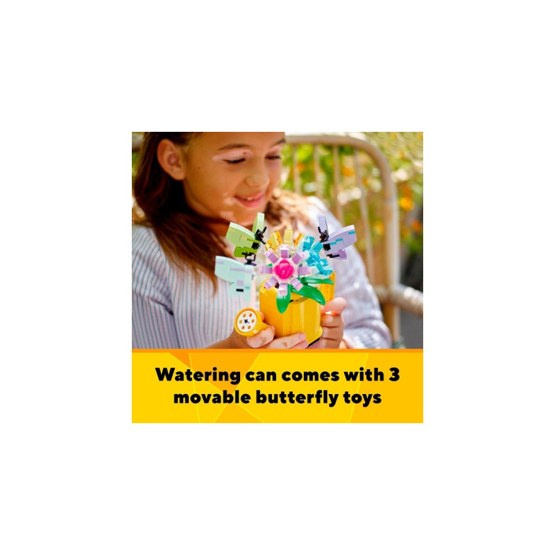 LEGO 31149 Creator 3-in-1 Gießkanne mit Blumen, Konstruktionsspielzeug