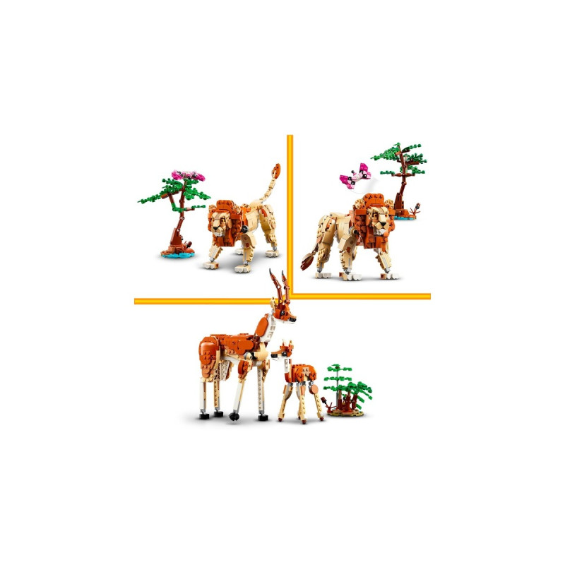 LEGO 31150 Creator 3-in-1 Tiersafari, Konstruktionsspielzeug