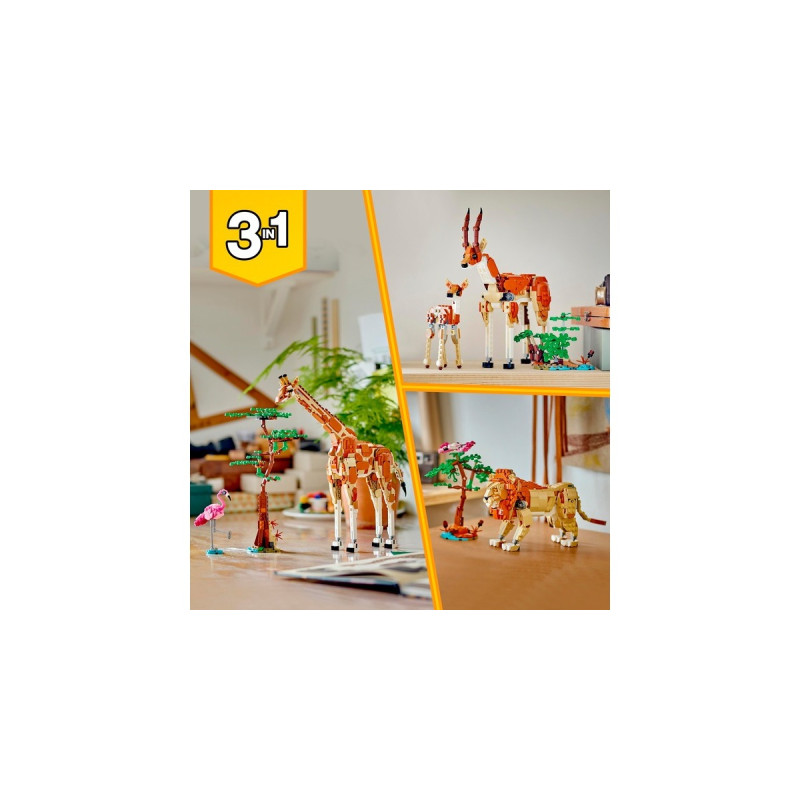 LEGO 31150 Creator 3-in-1 Tiersafari, Konstruktionsspielzeug