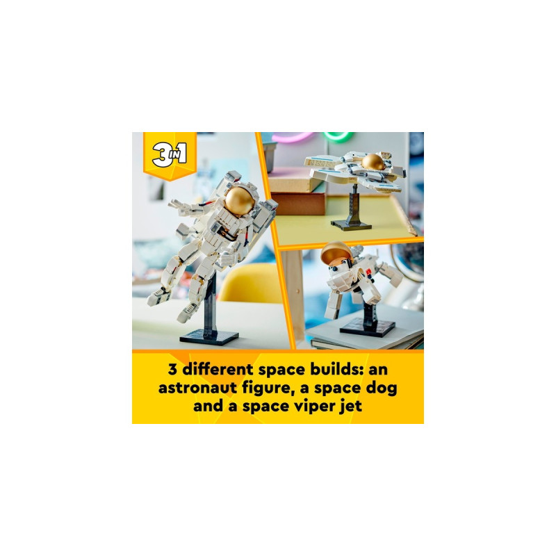 LEGO 31152 Creator 3-in-1 Astronaut im Weltraum, Konstruktionsspielzeug