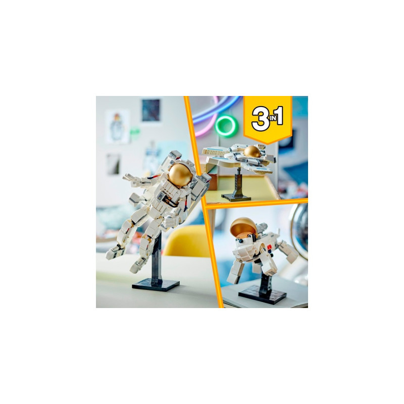 LEGO 31152 Creator 3-in-1 Astronaut im Weltraum, Konstruktionsspielzeug