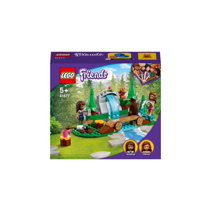 LEGO 41677 Friends Wasserfall im Wald, Konstruktionsspielzeug