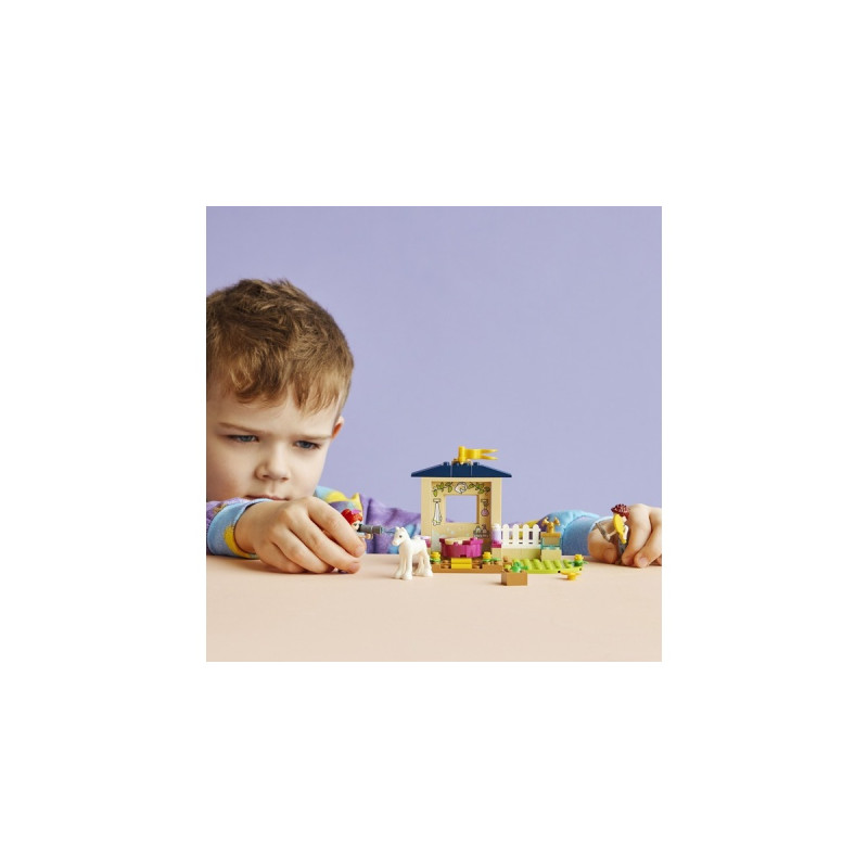 LEGO 41696 Friends Ponypflege, Konstruktionsspielzeug(Pferdestall mit Pferd-Figur, Mia und Daniel Mini-Figuren)