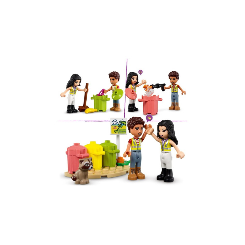 LEGO 41712 Friends Recycling-Auto, Konstruktionsspielzeug(Spielzeug-Müllwagen mit Emma und River Friends Mini-Figuren)