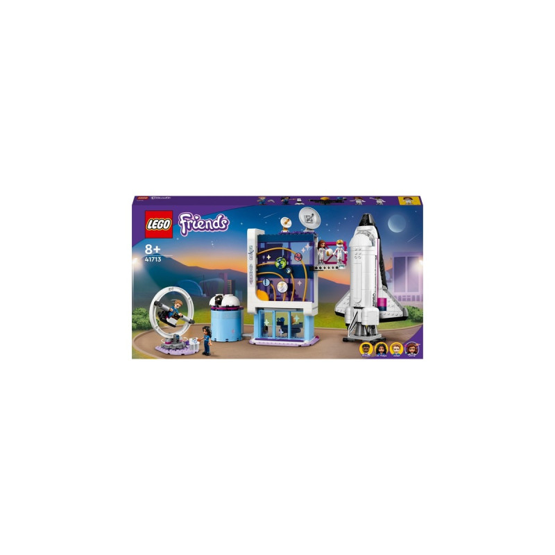 LEGO 41713 Friends Olivias Raumfahrt-Akademie, Konstruktionsspielzeug(Mit Raumschiff Space Shuttle und Astronauten-Figuren)