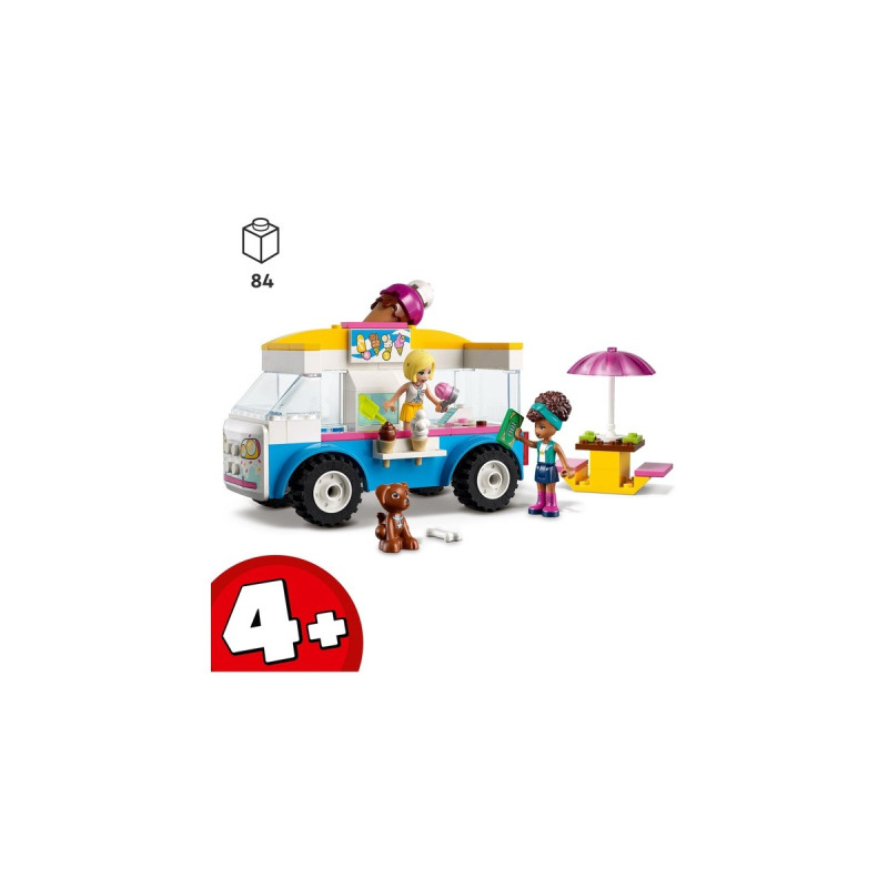 LEGO 41715 Friends Eiswagen, Konstruktionsspielzeug(Mit Fahrzeug und 2 Friends Mini-Figuren )