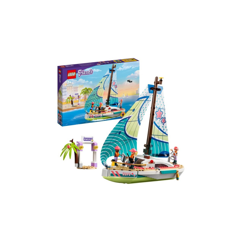 LEGO 41716 Friends Stephanies Segelabenteuer, Konstruktionsspielzeug(Spielzeug-Segelboot mit 3 Mini-Figuren)