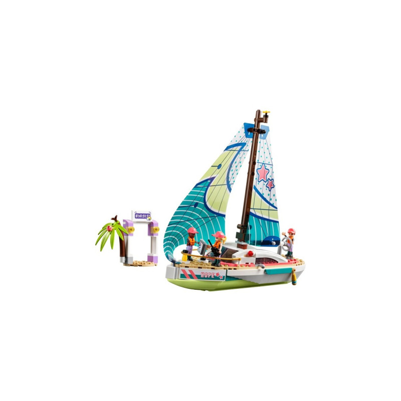 LEGO 41716 Friends Stephanies Segelabenteuer, Konstruktionsspielzeug(Spielzeug-Segelboot mit 3 Mini-Figuren)