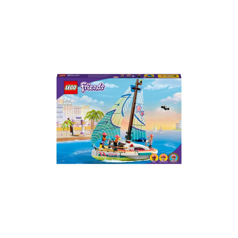 LEGO 41716 Friends Stephanies Segelabenteuer, Konstruktionsspielzeug(Spielzeug-Segelboot mit 3 Mini-Figuren)