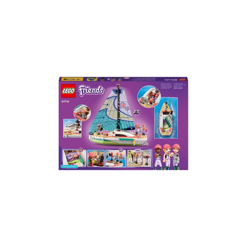LEGO 41716 Friends Stephanies Segelabenteuer, Konstruktionsspielzeug(Spielzeug-Segelboot mit 3 Mini-Figuren)