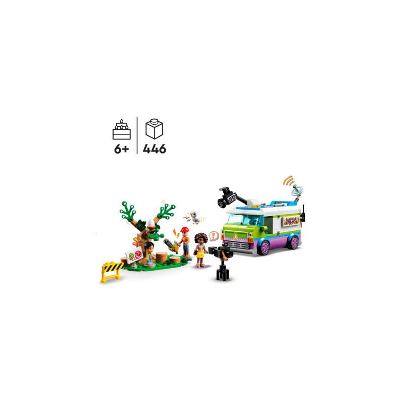 LEGO 41749 Friends Nachrichtenwagen, Konstruktionsspielzeug