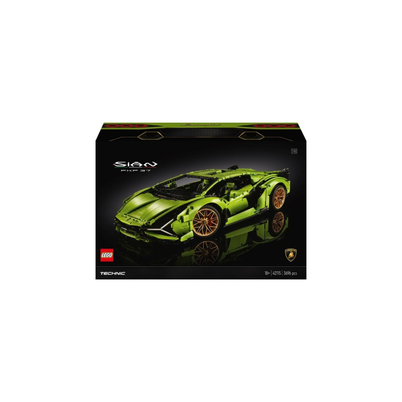 LEGO 42115 Technic Lamborghini Sián FKP 37, Konstruktionsspielzeug(hellgrün)