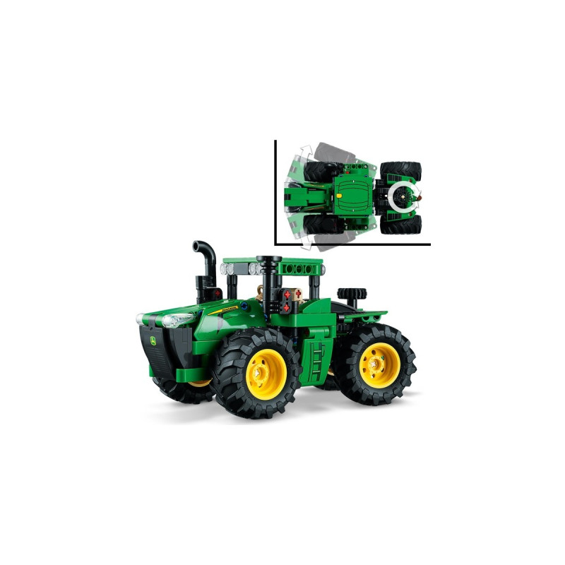 LEGO 42136 Technic John Deere 9620R 4WD Traktor, Konstruktionsspielzeug(Mit Anhänger)