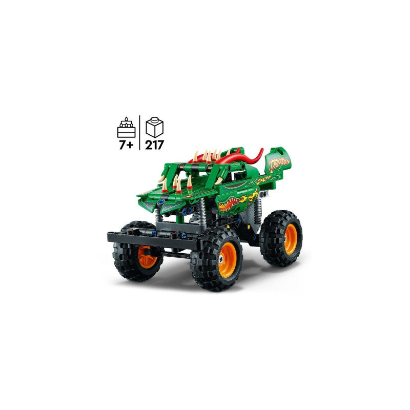 LEGO 42149 Technic Monster Jam Dragon, Konstruktionsspielzeug