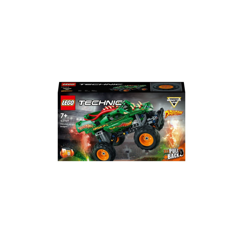 LEGO 42149 Technic Monster Jam Dragon, Konstruktionsspielzeug