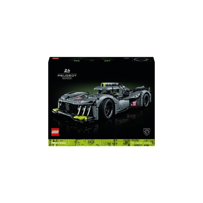 LEGO 42156 Technic PEUGEOT 9X8 24H Le Mans Hybrid Hypercar, Konstruktionsspielzeug