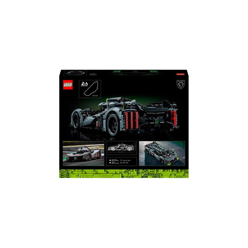 LEGO 42156 Technic PEUGEOT 9X8 24H Le Mans Hybrid Hypercar, Konstruktionsspielzeug