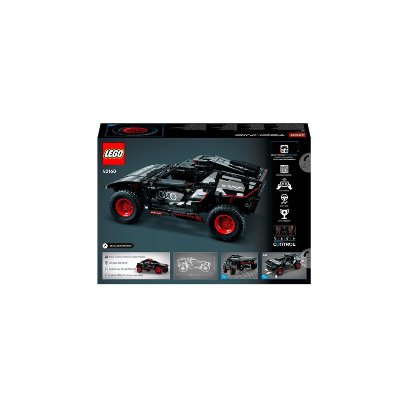 LEGO 42160 Technic Audi RS Q e-tron, Konstruktionsspielzeug(App-kontrollierter Geländewagen)