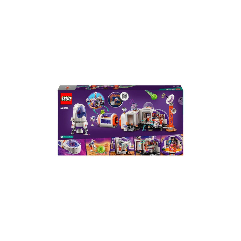 LEGO 42605 Friends Mars-Raumbasis mit Rakete, Konstruktionsspielzeug