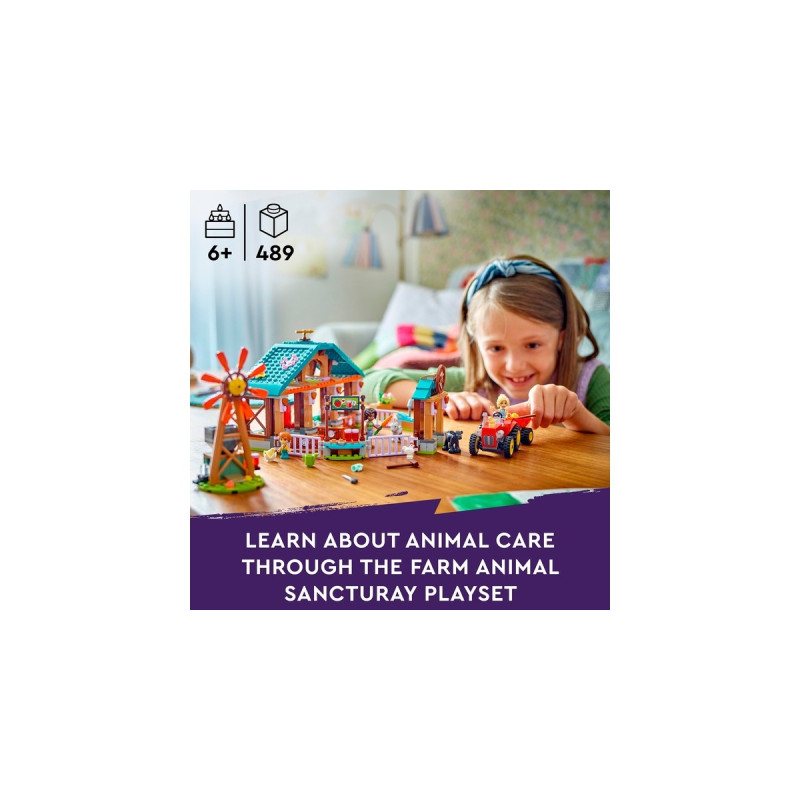 LEGO 42617 Friends Auffangstation für Farmtiere, Konstruktionsspielzeug