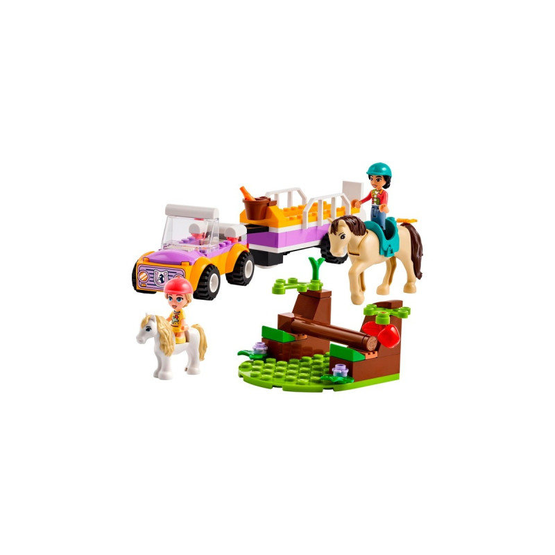 LEGO 42634 Friends Pferde- und Pony-Anhänger, Konstruktionsspielzeug