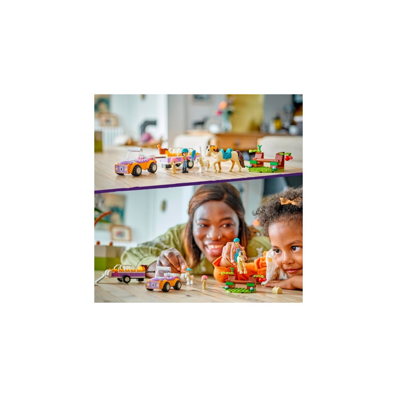 LEGO 42634 Friends Pferde- und Pony-Anhänger, Konstruktionsspielzeug
