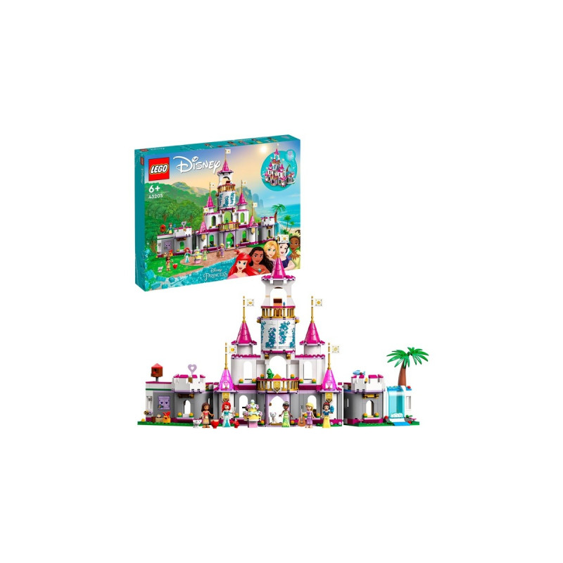 LEGO 43205 Disney Princess Ultimatives Abenteuerschloss, Konstruktionsspielzeug