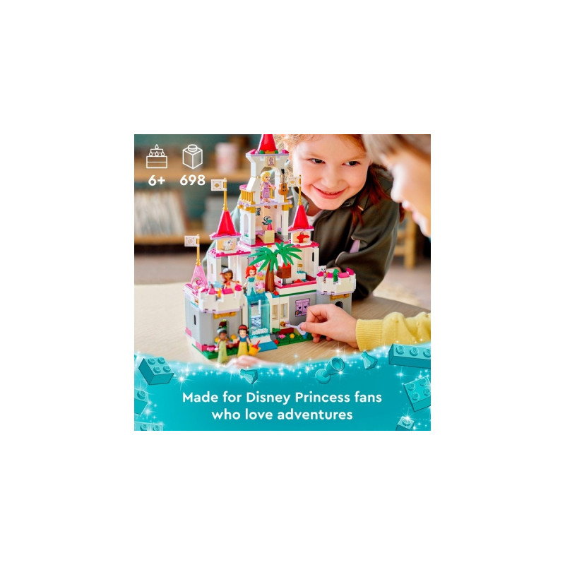 LEGO 43205 Disney Princess Ultimatives Abenteuerschloss, Konstruktionsspielzeug