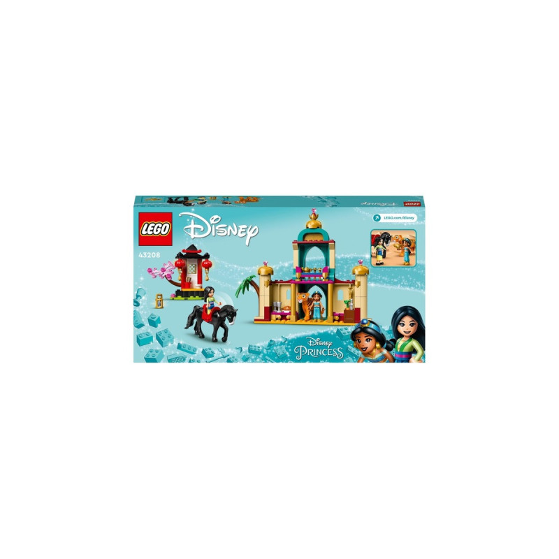 LEGO 43208 Disney Princess Jasmins und Mulans Abenteuer, Konstruktionsspielzeug