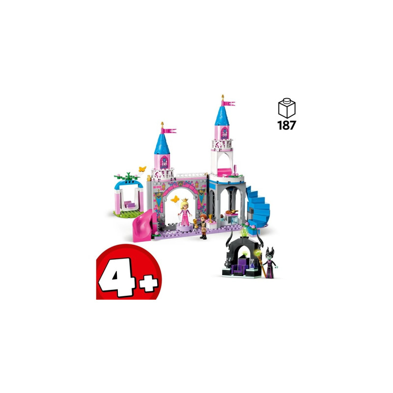 LEGO 43211 Disney Princess Auroras Schloss, Konstruktionsspielzeug