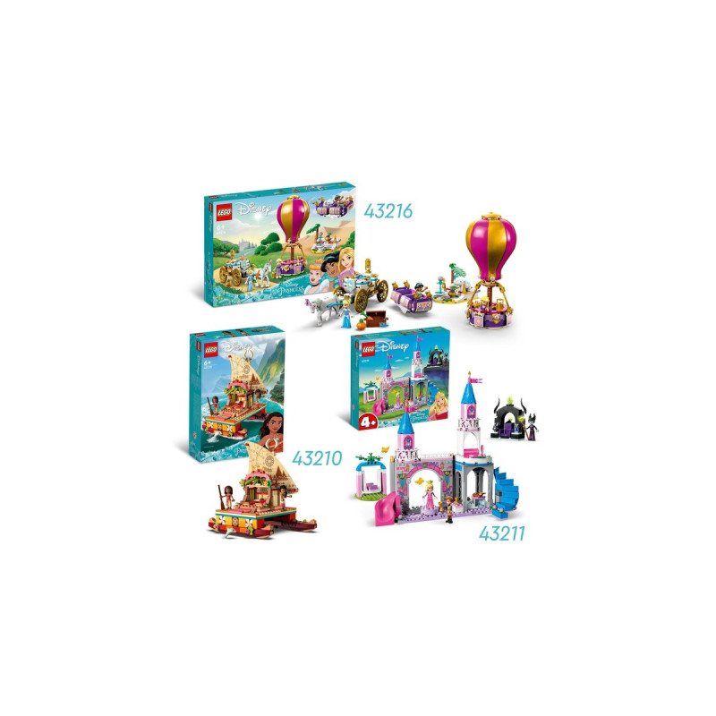 LEGO 43211 Disney Princess Auroras Schloss, Konstruktionsspielzeug