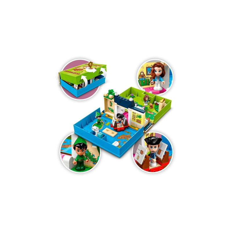 LEGO 43220 Disney Classic Peter Pan & Wendy - Märchenbuch-Abenteuer, Konstruktionsspielzeug