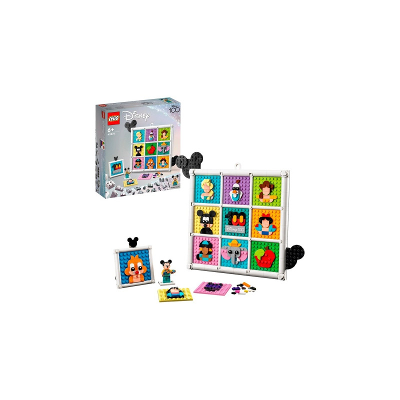 LEGO 43221 Disney 100 Jahre Disney Zeichentrickikonen, Konstruktionsspielzeug