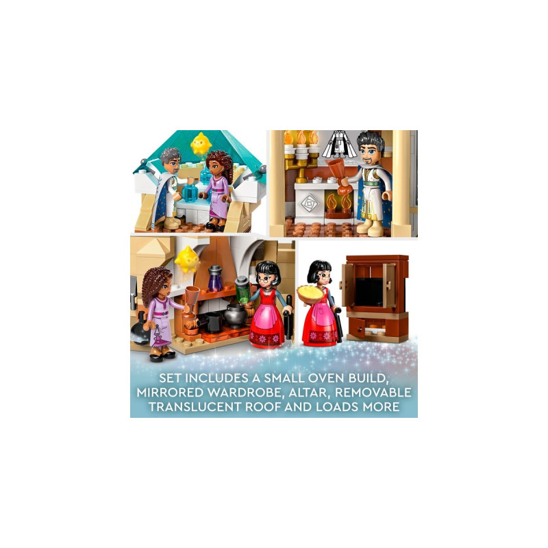 LEGO 43224 Disney Wish König Magnificos Schloss, Konstruktionsspielzeug