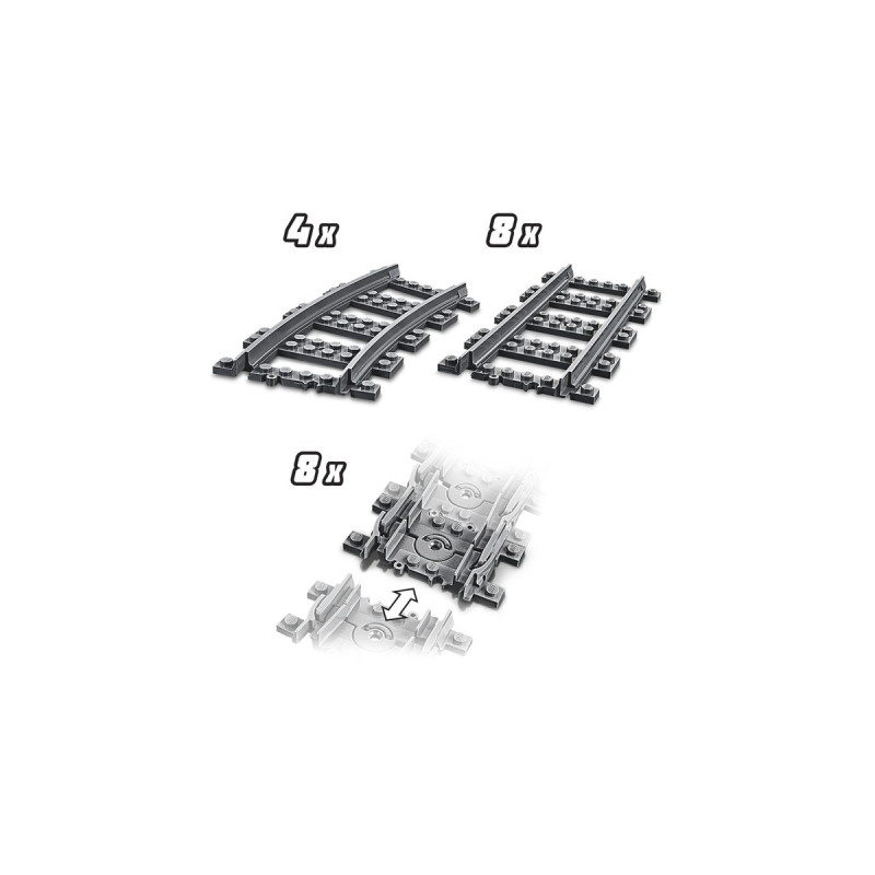 LEGO 60205 City Schienen, Konstruktionsspielzeug