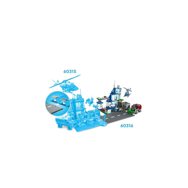 LEGO 60316 City Polizeistation, Konstruktionsspielzeug
