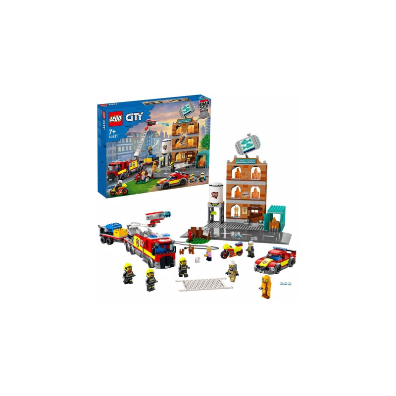 LEGO 60321 City Feuerwehreinsatz mit Löschtruppe, Konstruktionsspielzeug