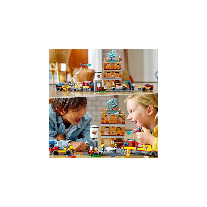LEGO 60321 City Feuerwehreinsatz mit Löschtruppe, Konstruktionsspielzeug