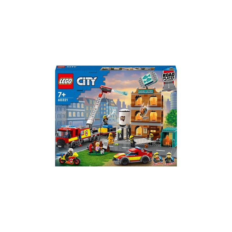 LEGO 60321 City Feuerwehreinsatz mit Löschtruppe, Konstruktionsspielzeug