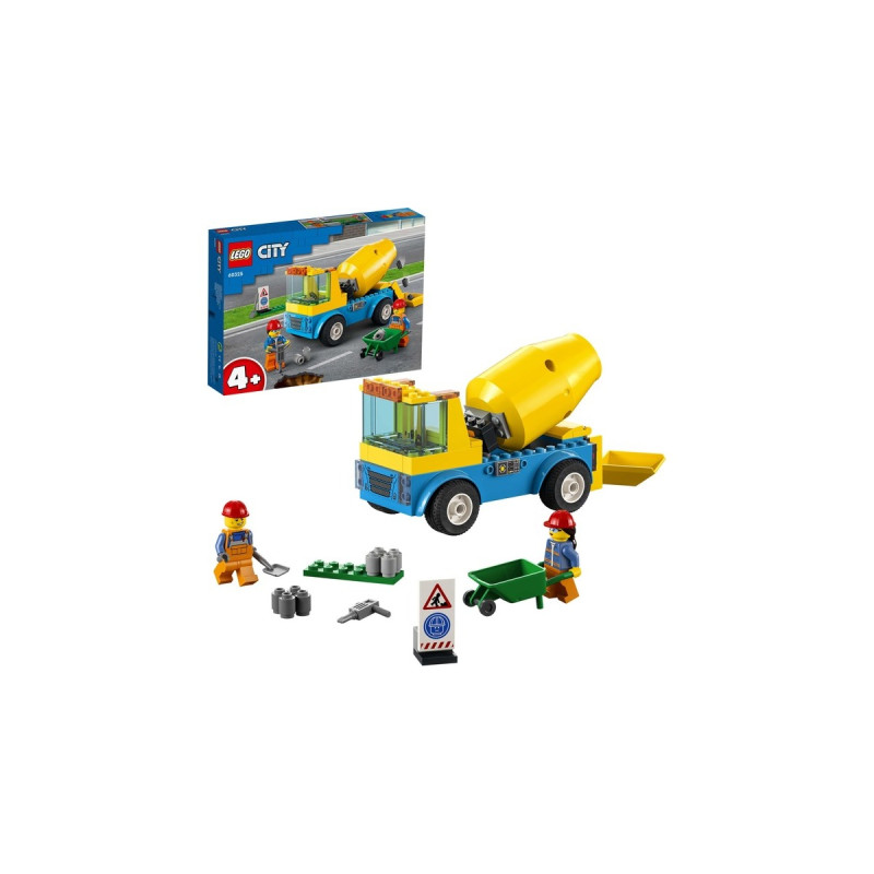 LEGO 60325 City Betonmischer, Konstruktionsspielzeug