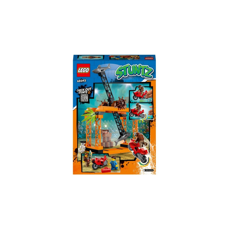 LEGO 60342 City Stuntz Haiangriff-Stuntchallenge, Konstruktionsspielzeug(Inkl. Motorrad und Stunt Racer Minifigur)