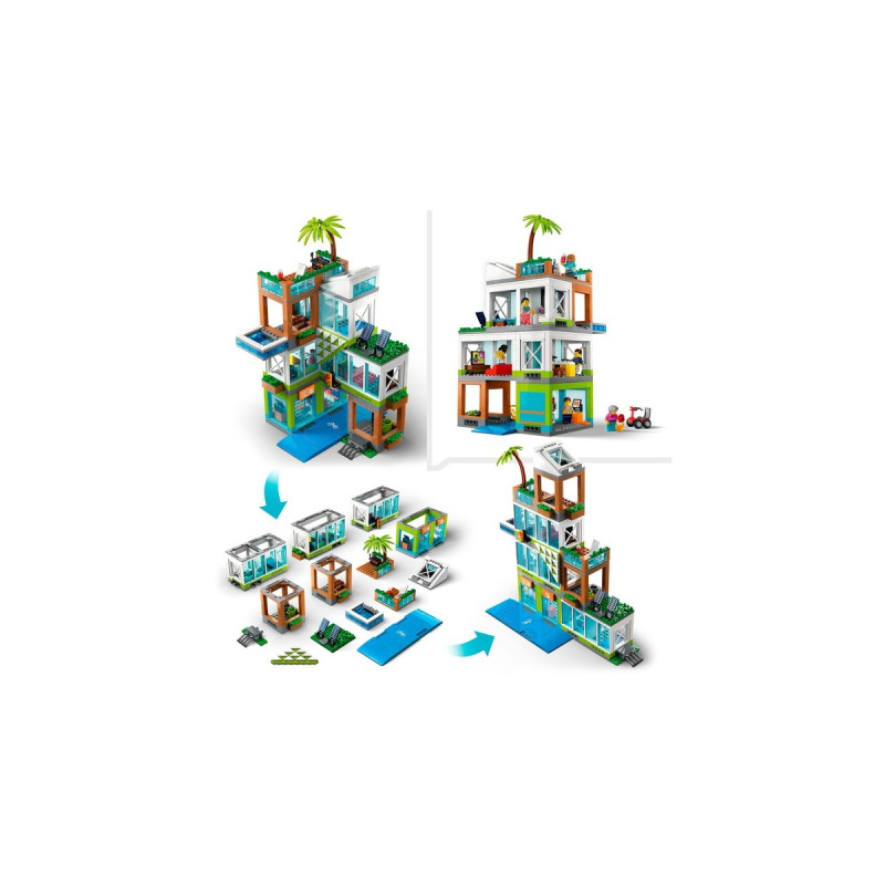 LEGO 60365 City Appartementhaus, Konstruktionsspielzeug