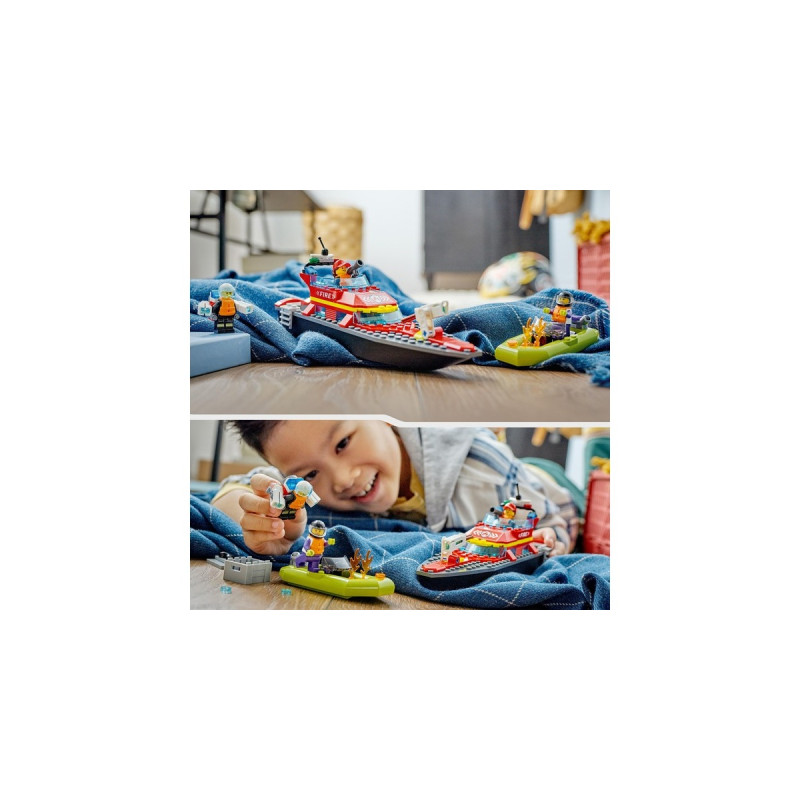 LEGO 60373 City Feuerwehrboot, Konstruktionsspielzeug