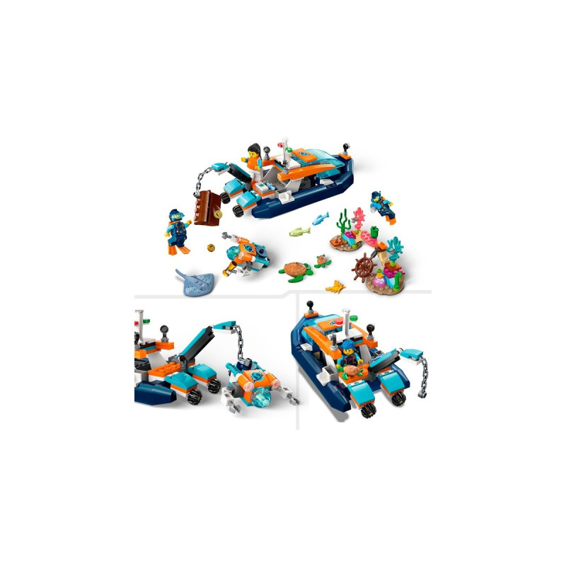 LEGO 60377 City Meeresforscher-Boot, Konstruktionsspielzeug