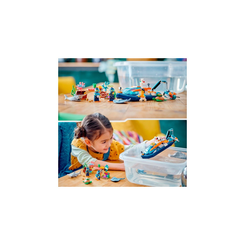 LEGO 60377 City Meeresforscher-Boot, Konstruktionsspielzeug