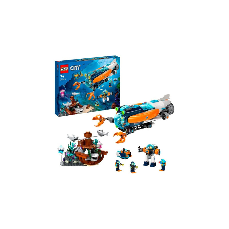 LEGO 60379 City Forscher-U-Boot, Konstruktionsspielzeug
